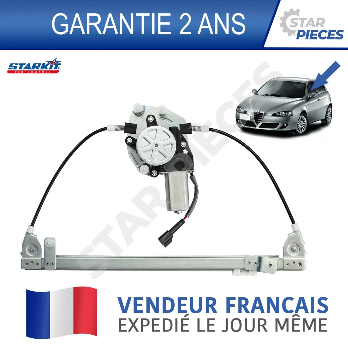 Moteur De Lève-Vitre Électrique Avant Droit Pour Alfa Romeo 147 - Pièce D'Origine, Occasion
