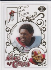 SEAN TAYLOR Washington KING OF CARDS Panini Illusions 2021 INSERT Miami THE U LE