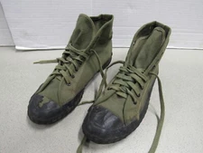 Post WW2 1946 US UDT Swim Shoes Canvas Coral Creepers Jungle Sneakers TOE CRACKN