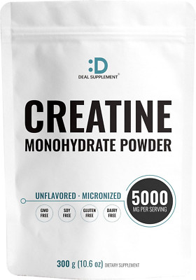 Instant Creatine Monohydrate Powder 60 Servings - 5000Mg(5G) per Serving | Unfla