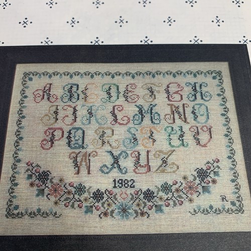 7 Cross Stitch Charts Patterns Sampler Alphabets Letters Classic Antique Garden - Picture 20 of 20