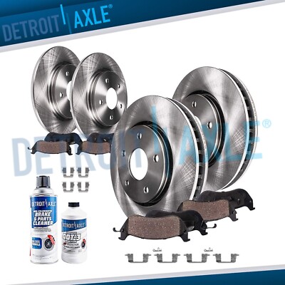 Front + Rear DISC Brake Rotors Ceramic Pads For 1997 1998 1999 Subaru Legacy