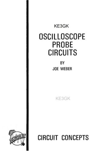 Tektronix Oscilloscope Probe Circuits * CDROM * PDF - Picture 1 of 1