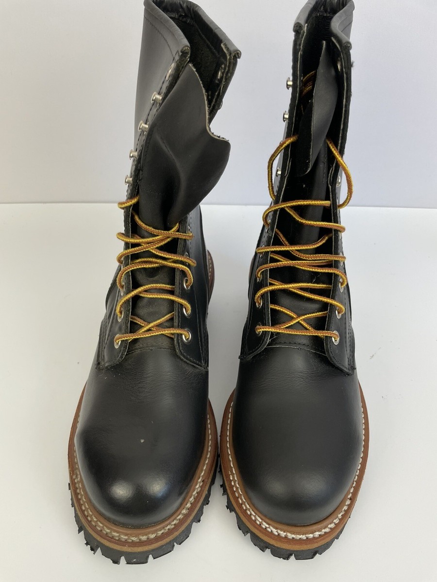 靴 RedWing 2218 US10 28cm RED WING 2218 Steel Toe Black Logger Boots / Work Boots