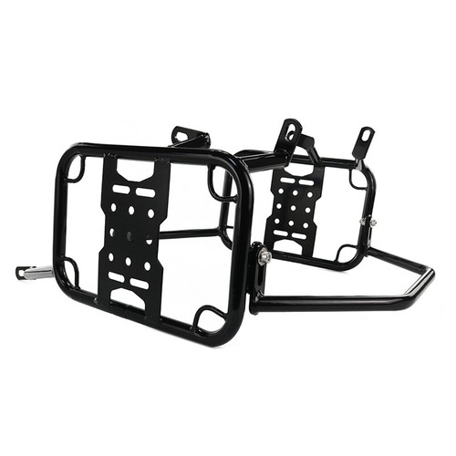 Pannier Racks / Saddlebag Supports For Kawasaki KLR650 2008-2018 (Black Steel)