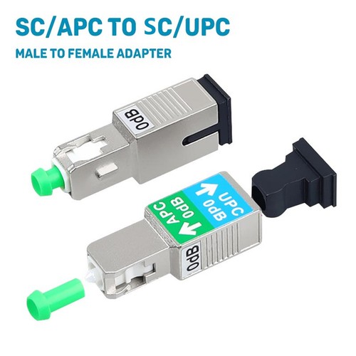 SC/APC Male to SC/UPC Female Adapter Fiber Optic Coupler Converter Connector M - Afbeelding 8 van 14