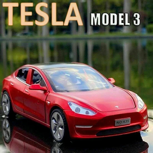 1:32 Tesla MODEL3 Legierung Automodell Spielzeugfahrzeuge Jungen Kinder Geschenk - Bild 5 von 16