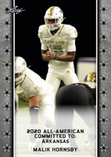 25-Ct Lot Malik Hornsby 2020 Leaf US Army All-American Rookies RCs Arkansas