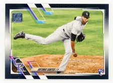 E376 ANTONIO SANTOS RC BLACK 2021 TOPPS UPDATE #SU85 COLORADO ROCKIES 22/70