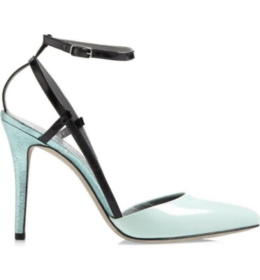 Alexander Wang 'Jodie' Ankle Strap Calfskin Leather Pump heel sz. 38.5 $575