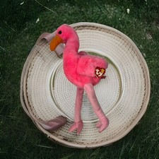 TY Beanie Buddy 1998 - PINKY the FLAMINGO 16  Plush Stuffed Animal Cuddly