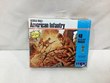 MPC 1983 Vintage WWI US Army Soldiers Figures Model Kit HO Scale Sealed FREESHIP