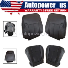 Driver Passenger PERFORATED Leather Seat Cover For 2009-2014 Ford F150 Lariat