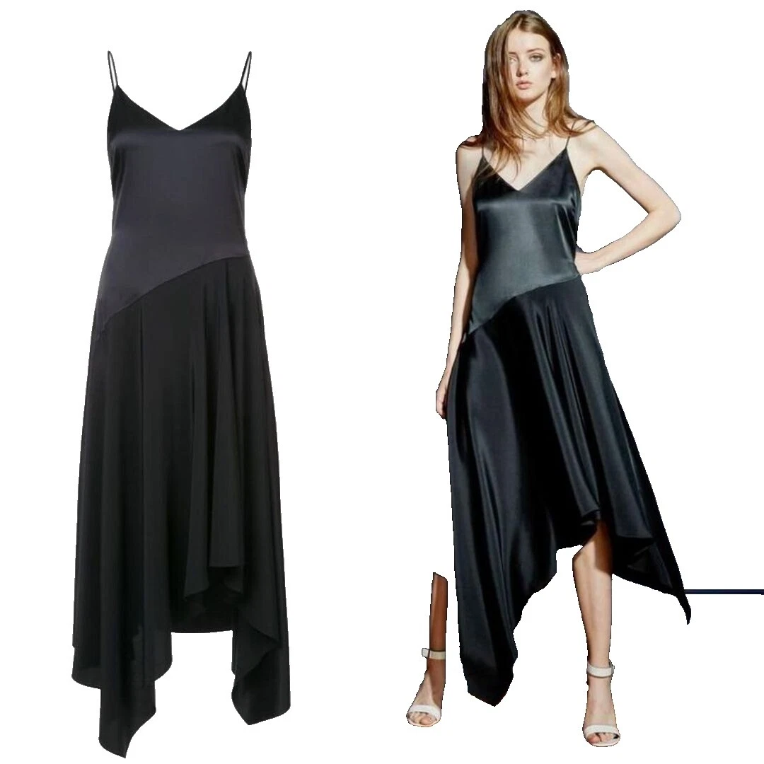 Silk Solid Dresses Midi