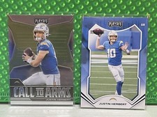 2021 Playoff Lot (2) JUSTIN HERBERT Call to Arms & Goal Line Chargers 🔥🔥