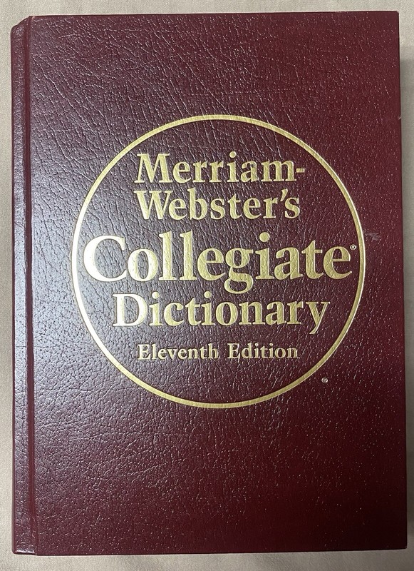 Merriam-Webster's Collegiate Dictionary, 11th Edition, Burgundy Leather-Look,...