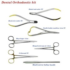Orthodontic kit Archwire Plier Needle Holders Mathieu Crilewood Mosquito Forceps