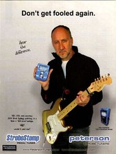 2005 VINTAGE 8X11 PRINT Ad Pete Townshend OF THE WHO FOR PETERSON STROBE TUNERS