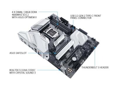 FOR ASUS PRIME Z490-A Motherboard Support 10900K DDR4 128GB