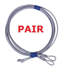 Garage Door Torsion Cables 7′ (102") Door Wire Assembly Cone 1/8", 7x7 PAIR