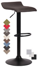 Barhocker Dyn V2 Stoff Thekenhocker Tresenhocker Barstuhl mit Fußstütze Hocker