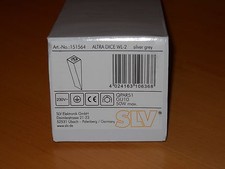 SLV Wandleuchte 151564 ALTRA DICE WL-2, silbergrau, GU10, max. 50W, NEU & OVP