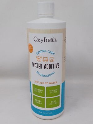 Oxyfresh Pet Dog and Cat Dental Care Solution Water Additive 16oz 