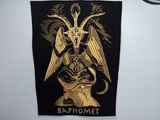 BAPHOMET GOAT GOLD EMBROIDERED BACK PATCH