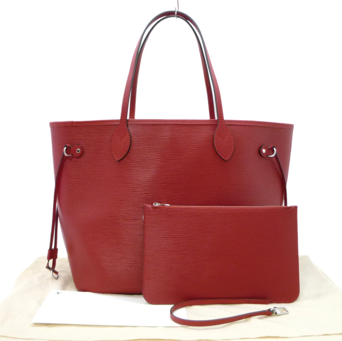 Louis Vuitton Neverfull Tote Epi Leather MM Red 18087842