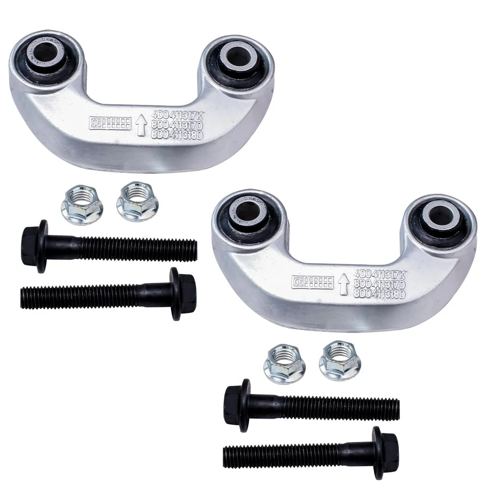 Puntales delanteros izquierdo derecho con kit de barra estabilizadora de muelle helicoidal para Audi A4 Quattro 2005-2008 Foto 4 de 4