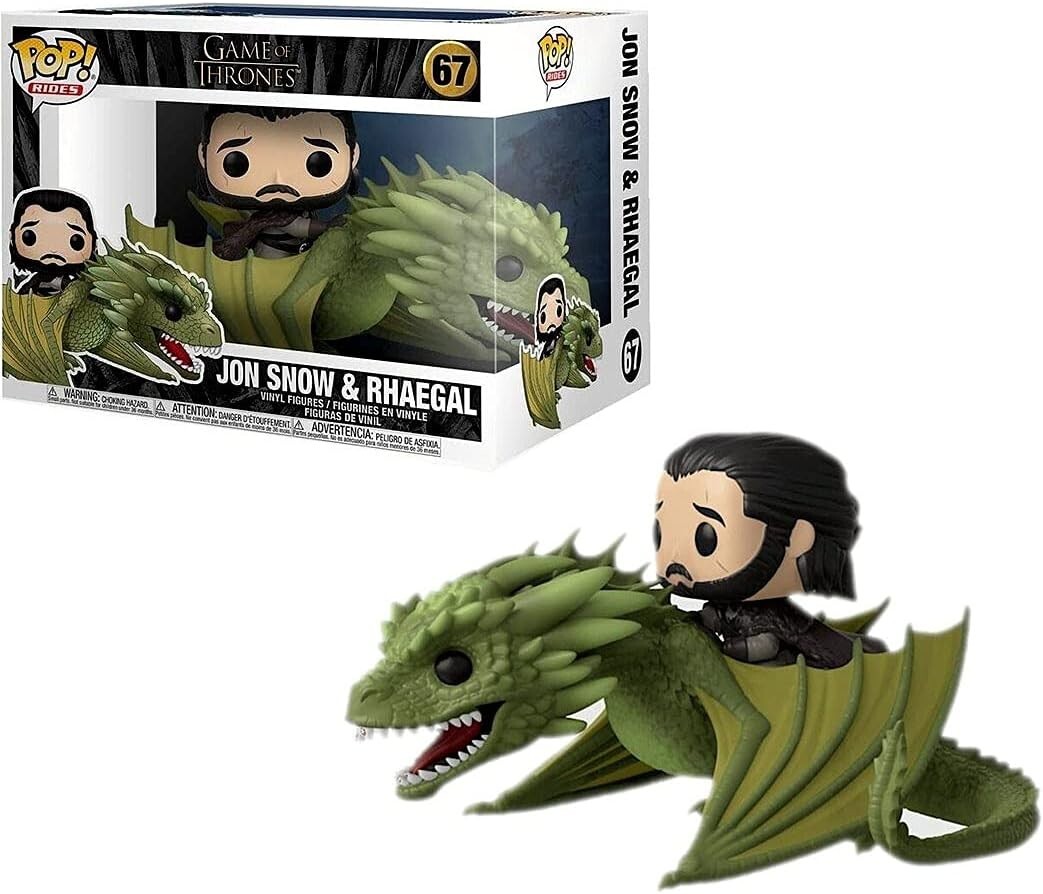 Funko Pop Rides Game of Thrones Jon Snow & Rhaegal 67 44448 New