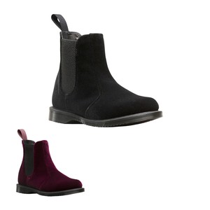 dr martens velvet chelsea boots