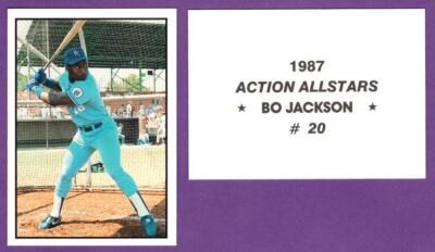 Bo Jackson Kansas City Royals 1987 Action All Stars #20 Early Career RC Oddball