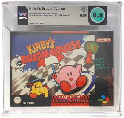 SNES - Kirby's Dream Course #WATA Grading CIB 8.0 DE mit OVP sehr guter Zustand