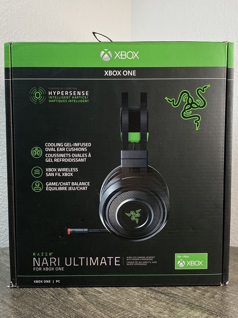 Razer Nari Ultimate for Xbox One Wireless 7.1 Surround Sound Gaming Headset - Black/Green for 