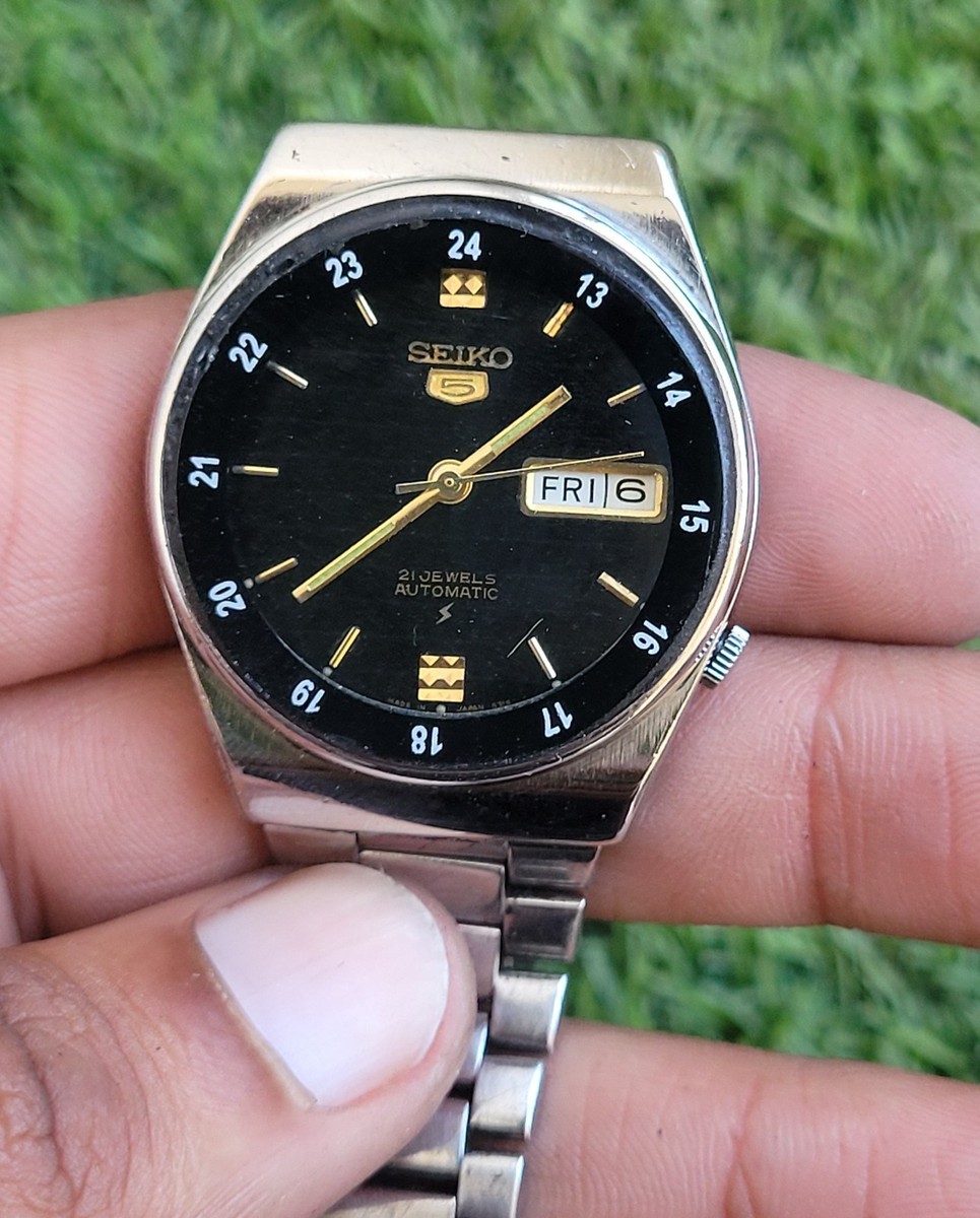 SEIKO 5自動巻き腕時計OH済み6309-617Aとあります Seiko 5 6309-716A Automatic men 17 jewels vintage watch made