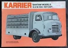 KARRIER BANTAM MODELS GVW 100-107 CWT Commercial Sales Brochure July 1966 #1484C