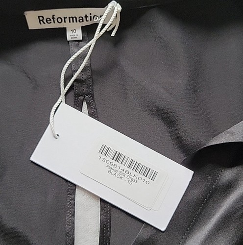 NWT Reformation Silk Shirt Mini Dress 10 Alaine 100% Minimalist Sexy Coquette - Picture 12 of 17