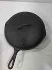 Erie No. 8 Cast Iron Skillet P/N 704 Early Griswold With Lid See Pics!