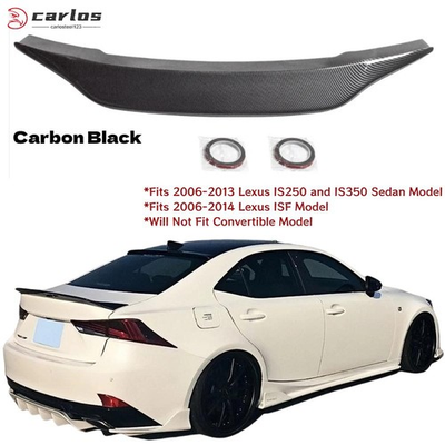 #ad #ad R Style Rear Trunk Spoiler Wing For LEXUS IS250 IS350 2006 2013 Carbon Black ABS $66.01