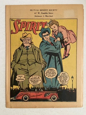 SPIRIT WEEKLY NEWSPAPER COMIC Jan 14, 1945 - SEE PICS - Mutual Benefit Society
