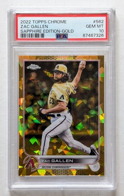 2022 Topps Chrome Sapphire Edition - Zac Gallen #562 Gold /50 for