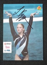 16554 Lisa Br&uuml;ggemann Turnen Autogrammkarte original signiert