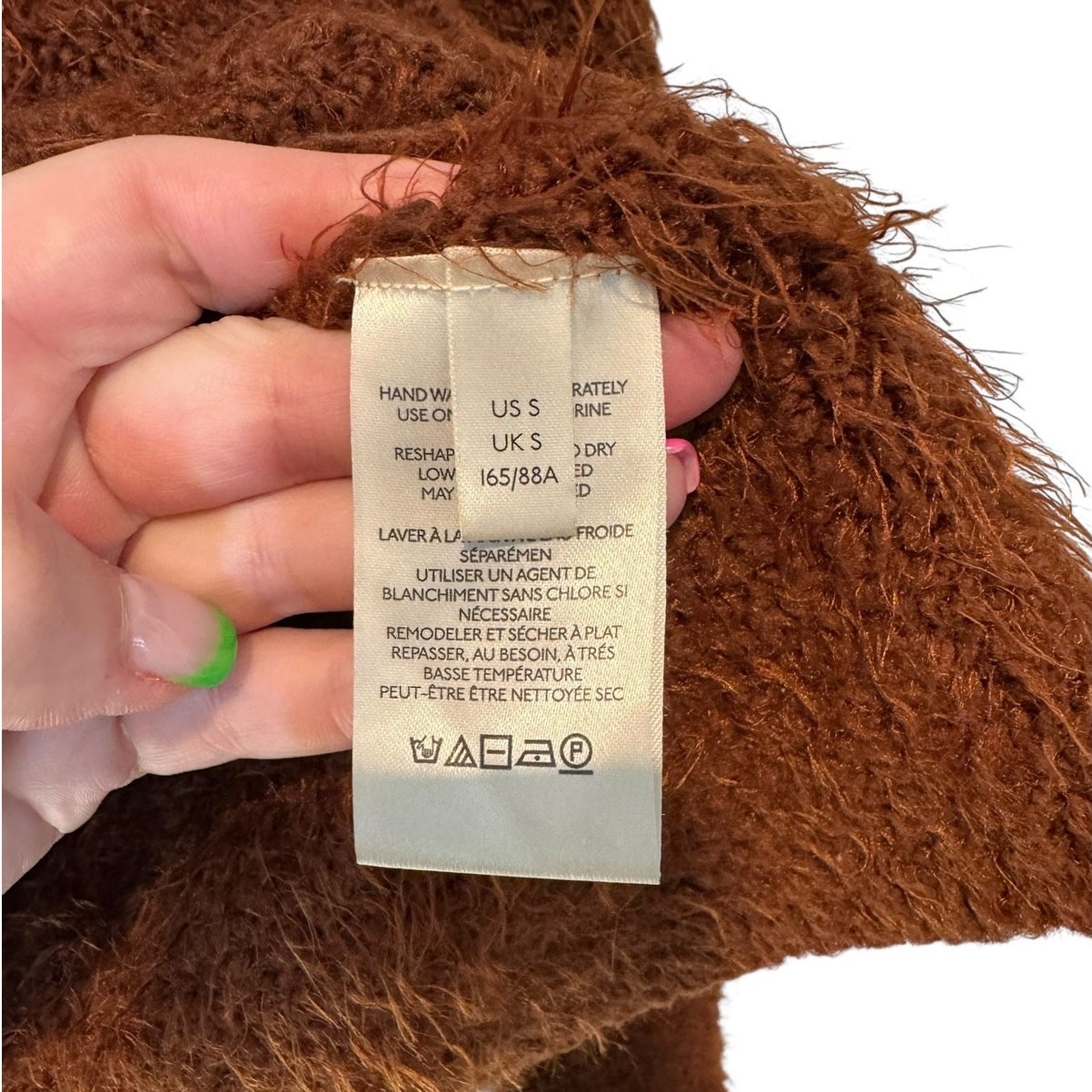 Free People Icing Pullover Mocha Java Brown Small… - image 7