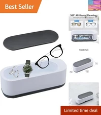 Elegant Ultrasonic Cleaner - Professional Portable Machine for Jewelry & Glasses
