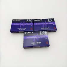 Sony 8mm 120 Min Camcorder Video8 Tape Blank NTSC P6-120HG Set of 3 Sealed