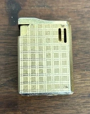 Vintage Colibri Electro-Quartz Gold Tone Lighter 2”x1” See Photos Showing Wear