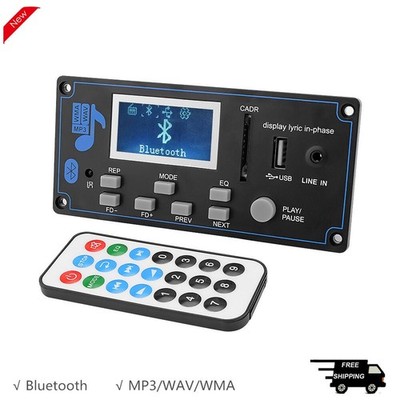 LCD MP3 Decoder Board WAV WMA Decoding MP3 Player Audio Module 12V/5V #iw