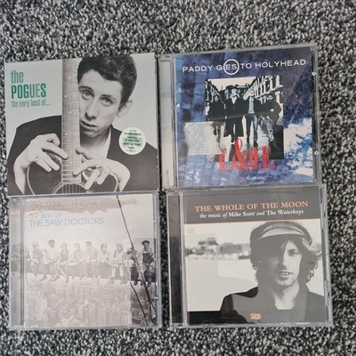 4 CDs  Saw Doctors Pogues Waterboys Best of and Paddy Goes to Hollyhead EOE