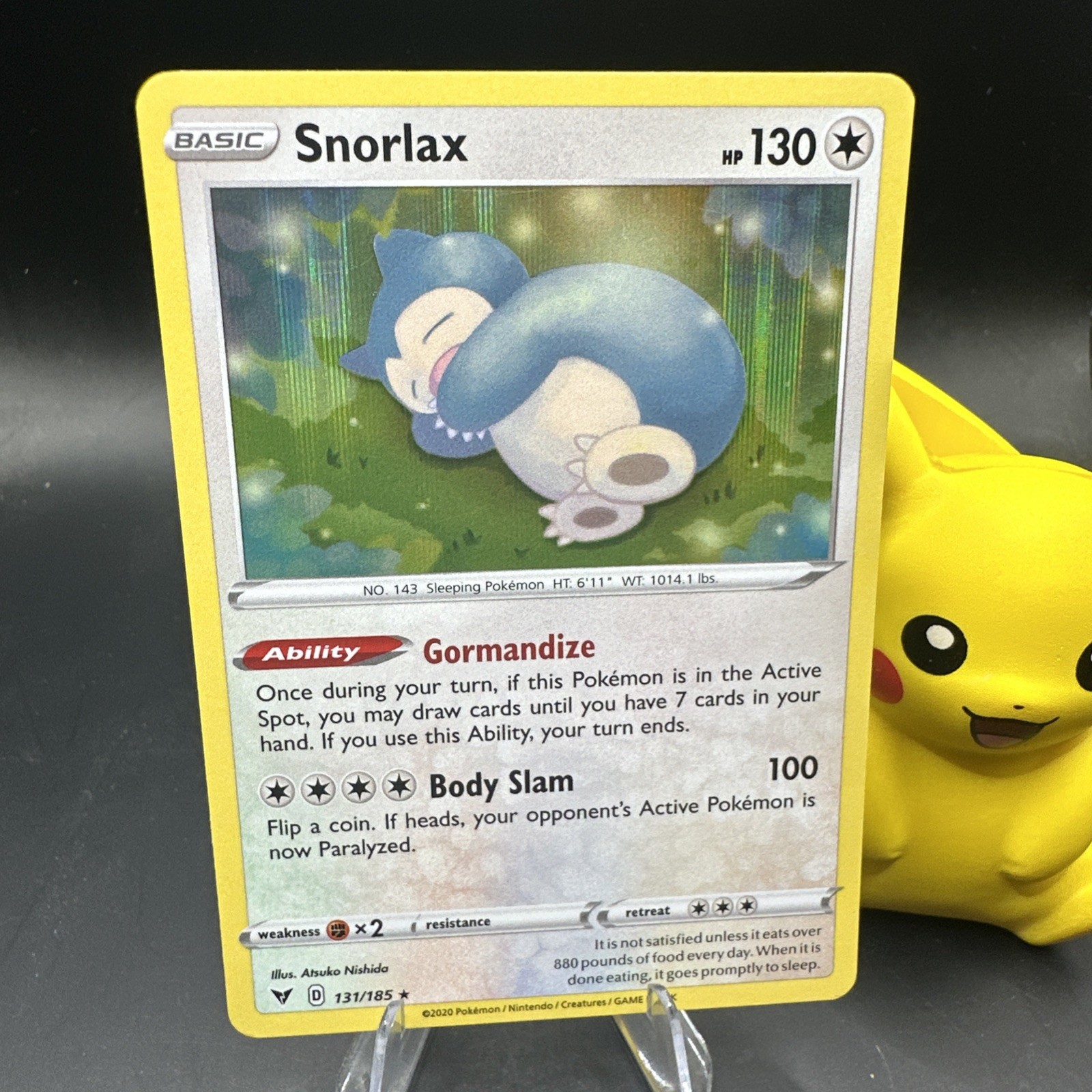 Snorlax Holo 131/185 Vivid Voltage Pokemon TCG Card 317a-60